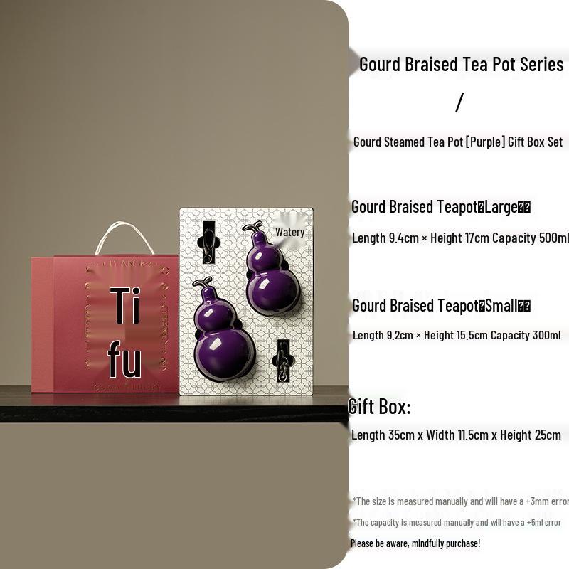 

Purple Gourd Thermos with Lanyard - Perfect New Year Gift for Couples & Families