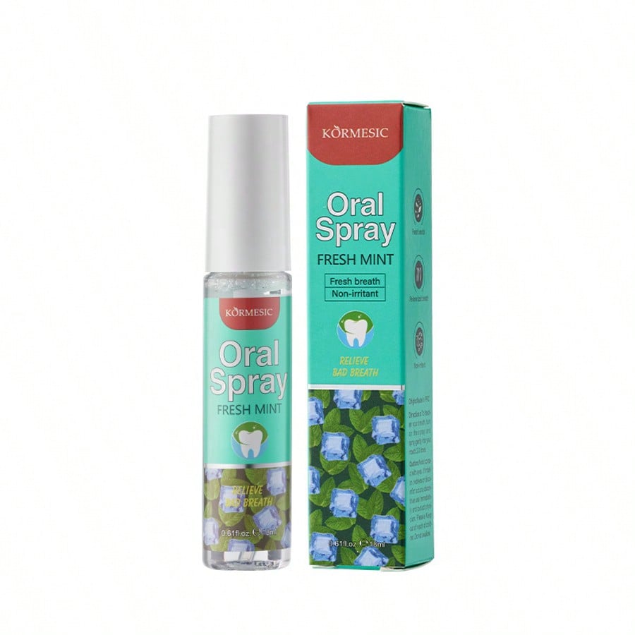 1PC Fresh Mint Oral Spray,Naturally Refreshing Mint.Purify The Mouth And Remove Unpleasant Odors,Lik