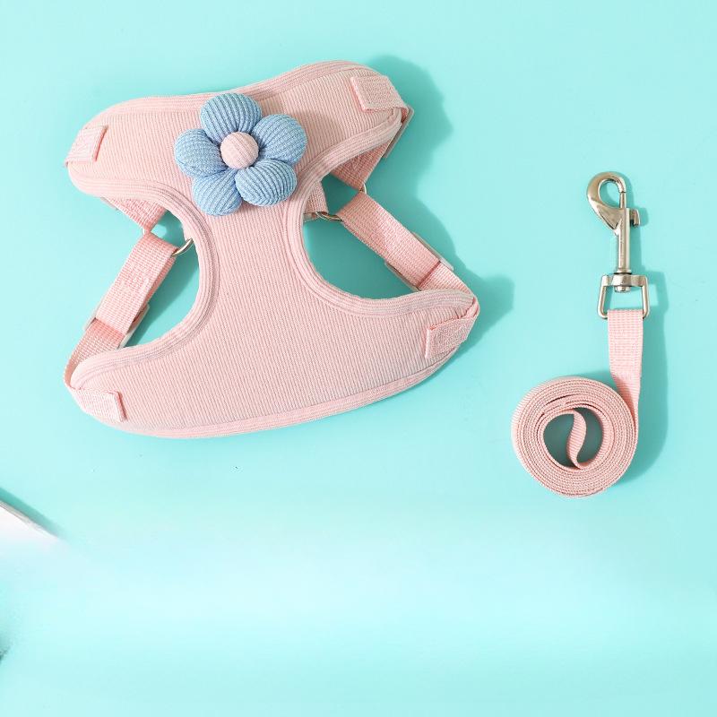 

Puppy Leash, Dog Vest, Small Puppy Teddy, Bichon Frise, Bichon Frise Harness Chain, Going Out for A Dog Walk S