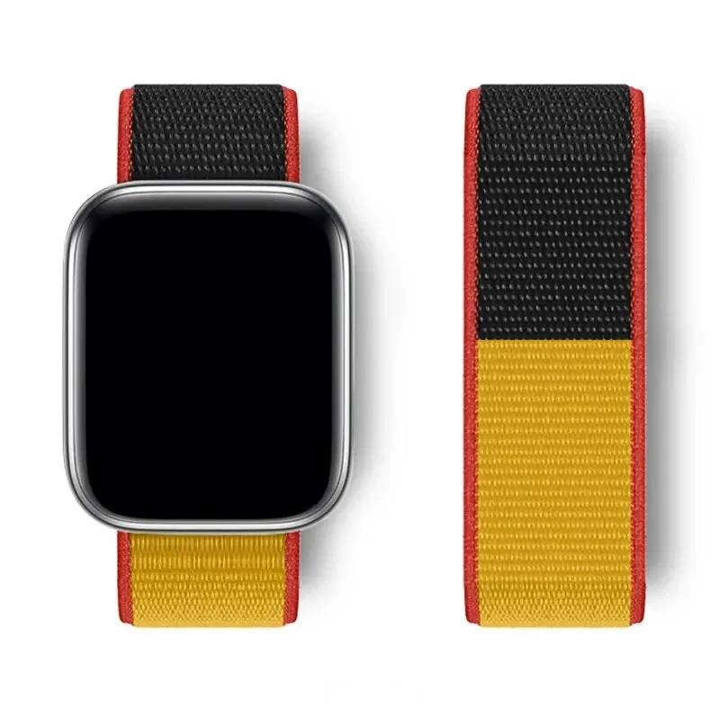 Nylon Loop For Watch Band Ultra-2 49mm 44mm 40mm 45mm 41mm Sport Pride Bracelet Iwatch Strap Series 9 8 Se 7 6 5 4 3