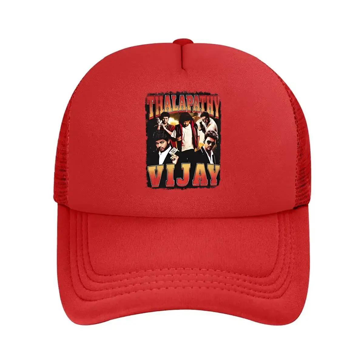 

Thalapathy Vijay movie star graphic for a media and entertainment themed design Mesh Baseball Cap One Size