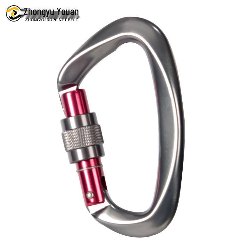 Zhongyu Youan Aviation Aluminum D-Type Screw Lock Carabiner