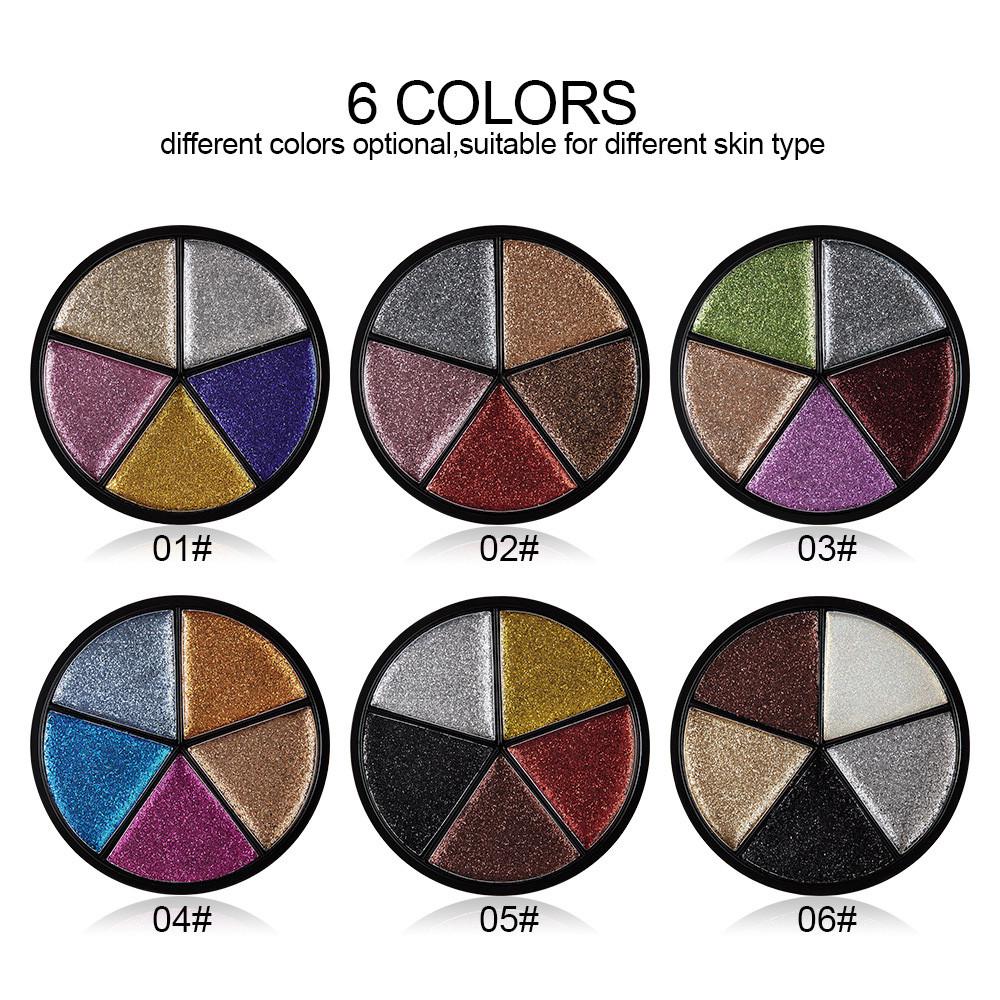 Buy 5 Color Glitter Eyeshadow Cream Makeup Waterproof Brighten Eye