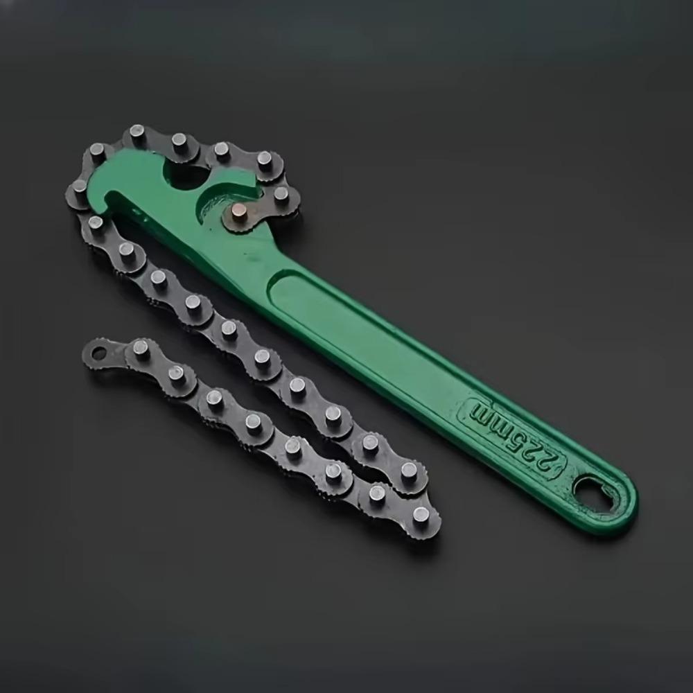 Non Slip Oil Filter Wrench Steel Construction Strap Filter Wrench Oil Compartment