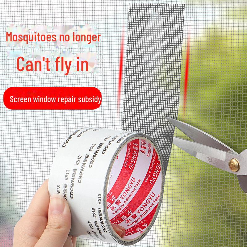 Waterproof Mosquito Screen Repair Tape & Velcro Stickers for Windows and Doors