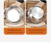 304 Stainless Steel Tempura Frying Pot with Double-Bottom, Oil-Saving, Temperature Control, and Thermometer for Gas and Induction Cookers