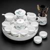 Naijiang Mutton Fat Jade Ceramic Kung Fu Tea Set