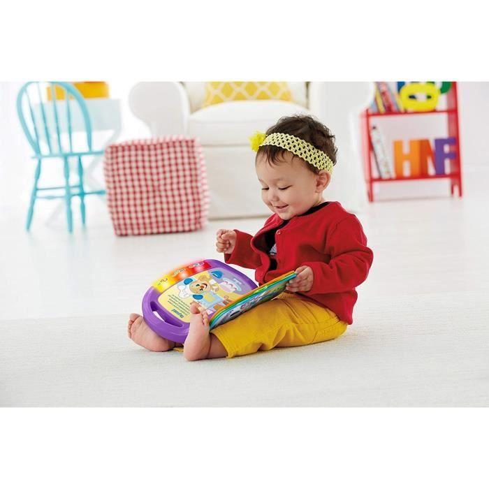Livre interactif d'apprentissage Fisher-Price FRC69 - Jouet éducatif interactif pour enfant de 6 mois et plus