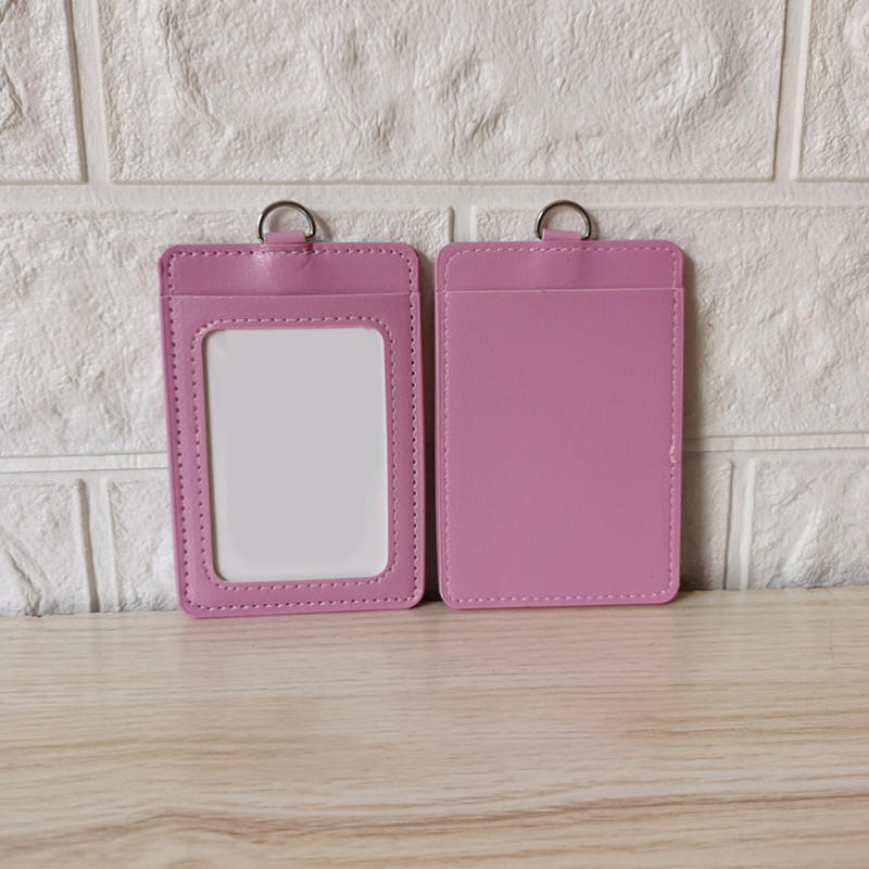 Pu Badges Holder Rope Retractable Lanyard for School Office Work Tag Credentials Pass ID Students Meal Bus Credit Card Protector