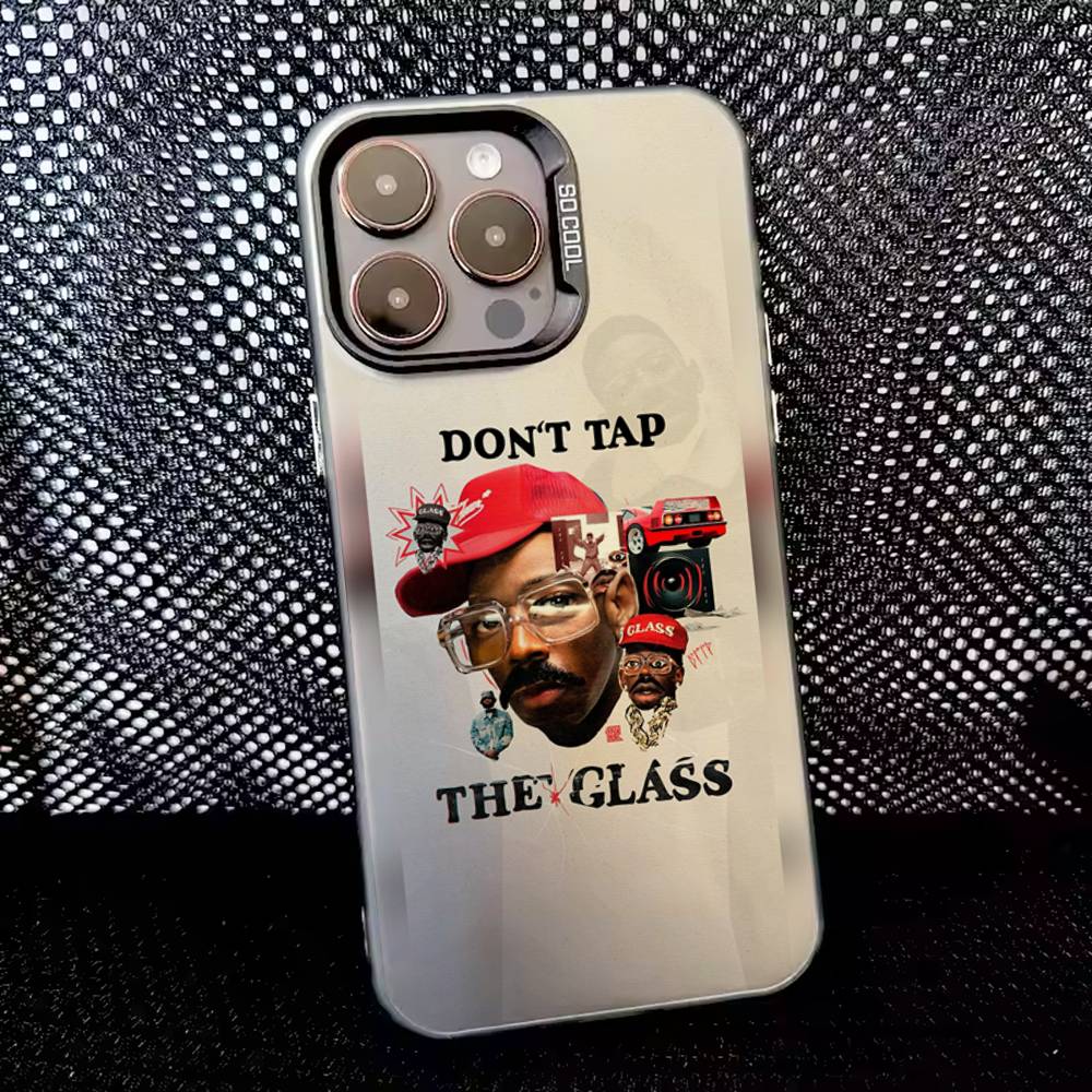 

Rapper T-Tylers The Creator Phone Case For iPhone 16,15,14,13,12,11,8,7,Pro,Max,Plus,Mini,XS,SE Anti Fall Black Matte Hard iPhone16promax