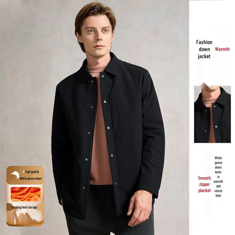 

Luozhi Men s Thickened Warm Lapel Jacket 3XL (190)