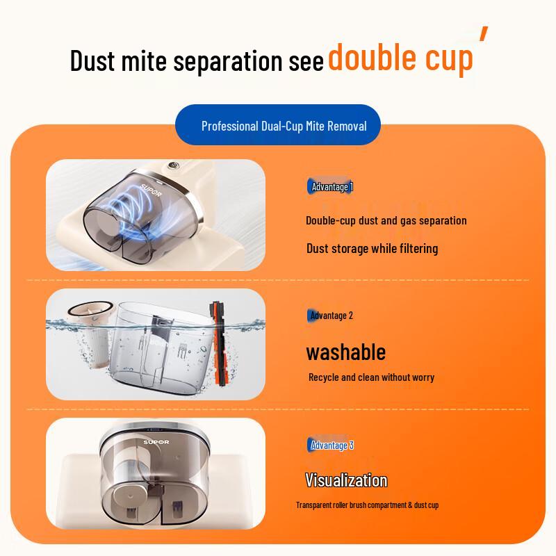 Supor Handheld UV Mite Remover & Bed Vacuum