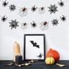 Paper Spider Web Hanging Flag Black Happy Halloween Decoration  Home Decoration