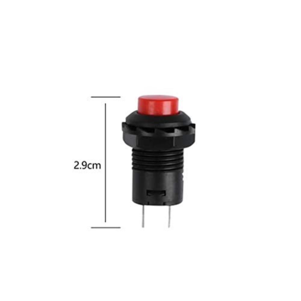 Pack Of 24 On/Off Button Round Push Button 12 Mm Ds-425A On/Off Self Latching Push Button Switch 6 Colours