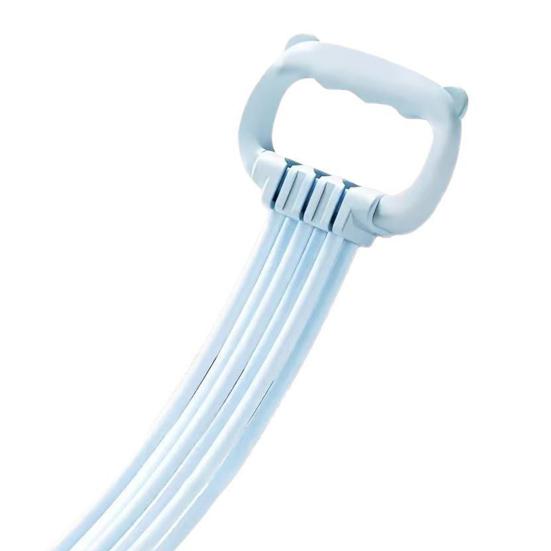 Adjustable Figure 8 Resistance Band Arm Shoulder Stretch Strength Training Fitness Elastic Strap 6-Tube Men Women Anti-slip Tension Rope