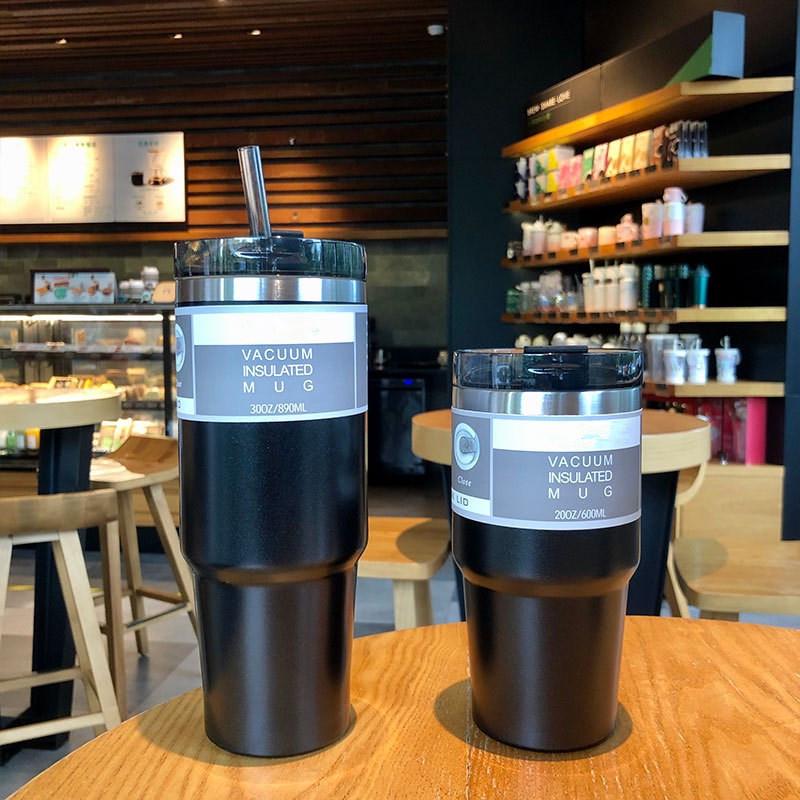 Premium Large-Capacity Stainless Steel Sports Thermos Cup - Portable and Car-Compatible