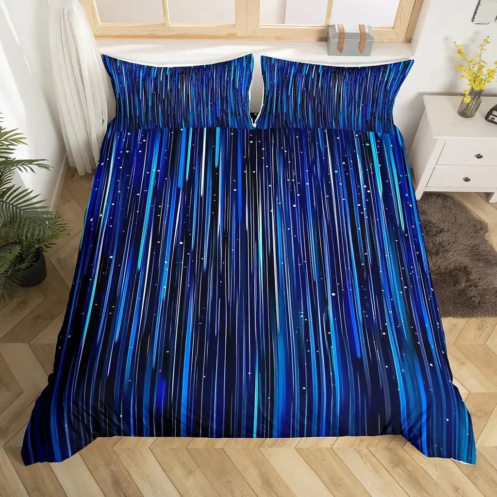 Comforter Constellation Psychedelic Galaxy Astrology Hippie Mystery Compass Blue For Bedroom Decoration Warm Soft