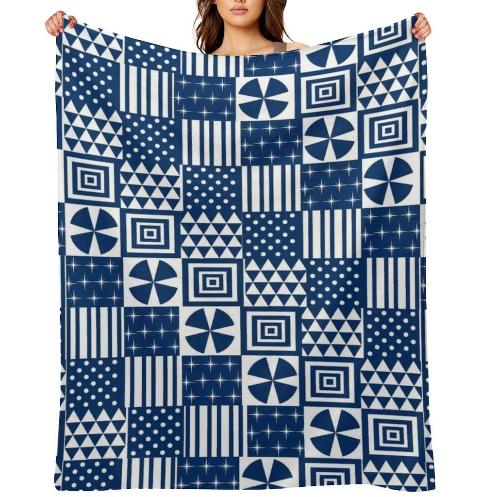 Ndop - Bamileke Inspired Print Throw Blanket Blankets For Sofas Luxury Brand Thermals For Travel Stuffeds Blankets