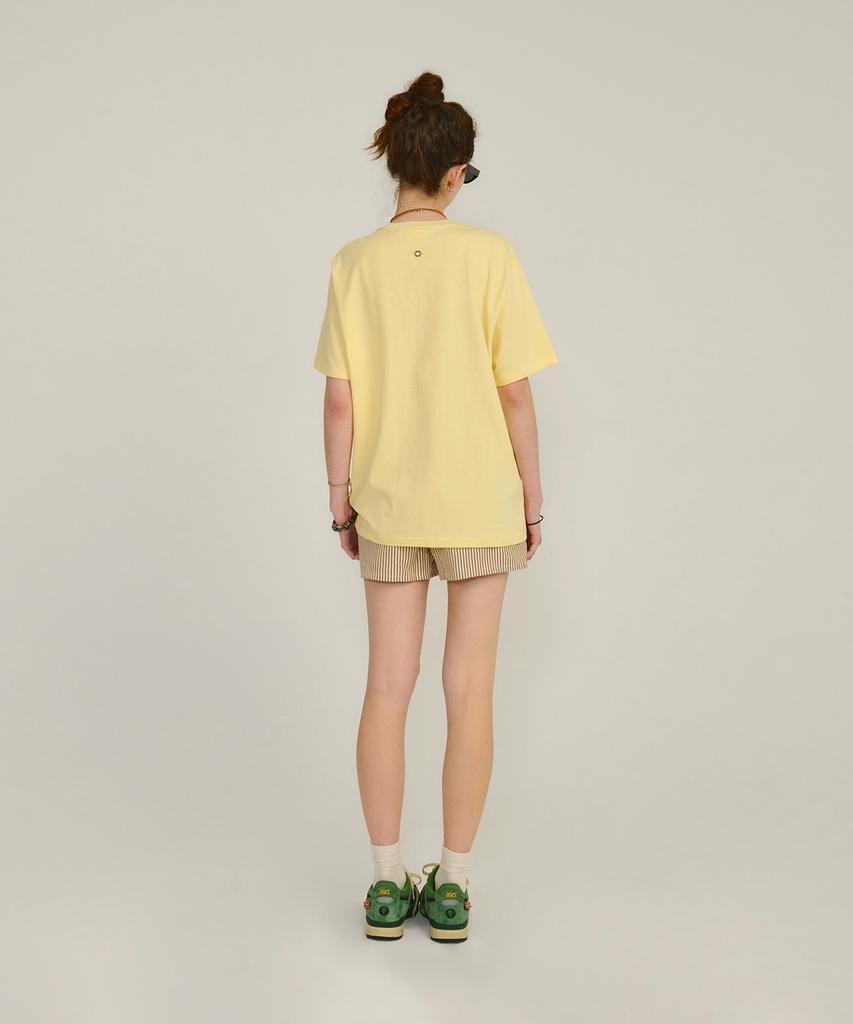 HELLO SUNRISE Hello Sunrise Gradient Typo Tee_Light Yellow
