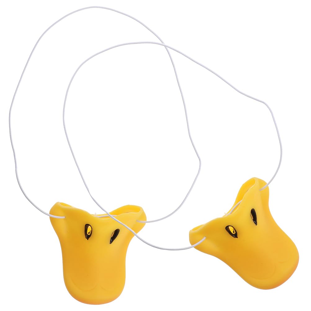 EXCEART Duck Nose Cosplay Set of Easy to Put On and Take for Halloween Costume x 6 x 4 cm Props, 2, Vinyl, Off, Washable, Parties, 6.5