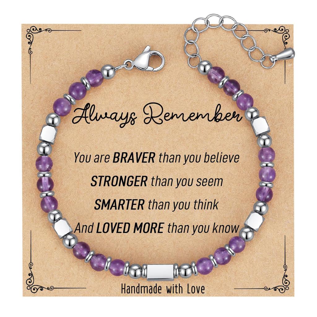 JYL TS Bracelet Letter Heart  Set Stackable Friendship & Personalized Luck
