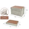 Collapsible Storage Bin with Lid Outdoor Car Trunk Multifunction Camping Foldable Plastic Folding Storage Boxes