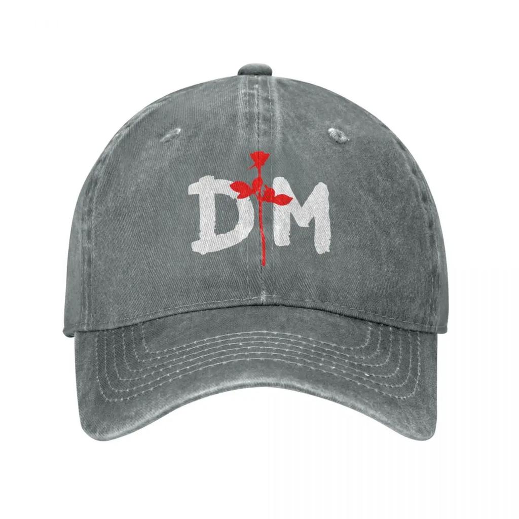Gorra de Béisbol para Hombre y Mujer Banda DM Dave Gahan Martin Gore Sombreros Lavados Desgastados Gorra Actividades Gorra Snapback