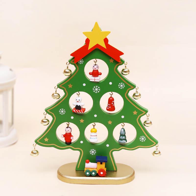 Wooden Christmas Tree Desktop Ornament and Gift