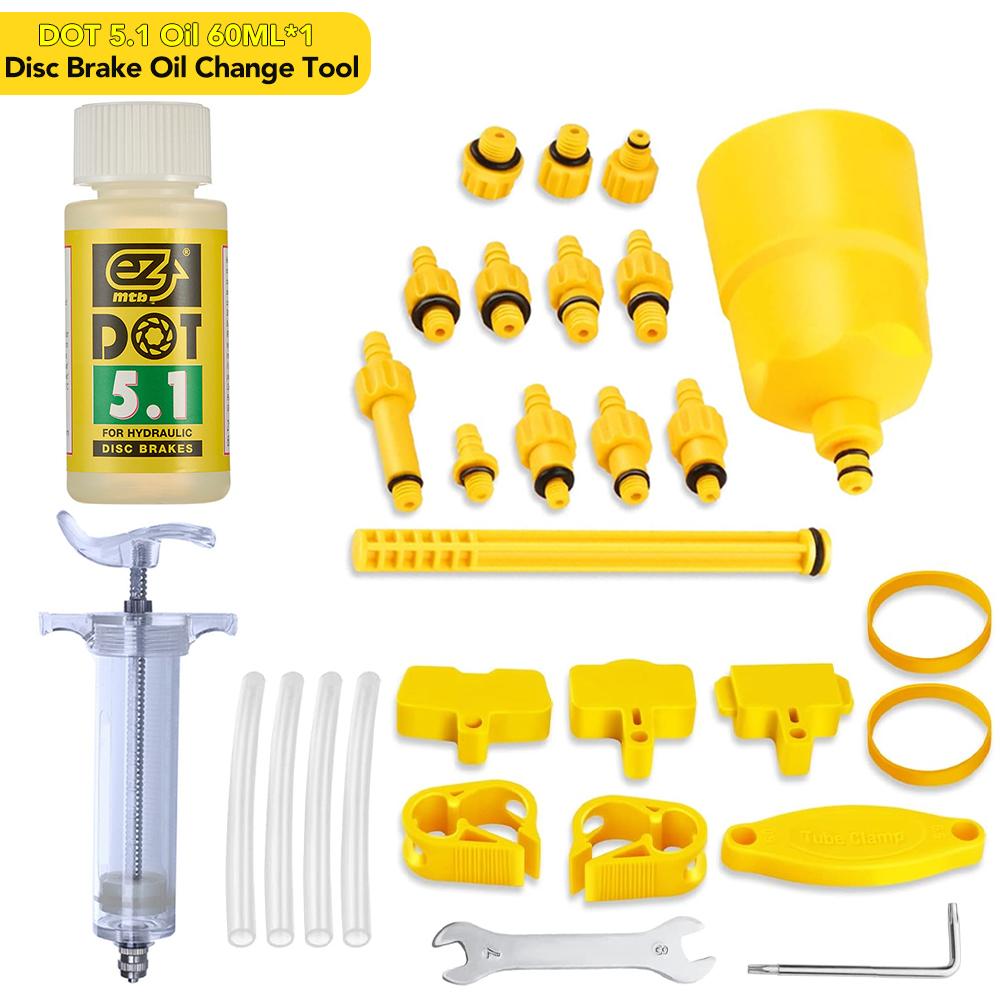 Bicycle Brake Oil Bleed Kit Tools 60ML Brake Mineral Oil Bike Brake Repair Tool For Shimano Hydraulic Disc Brake Bleeding Tool