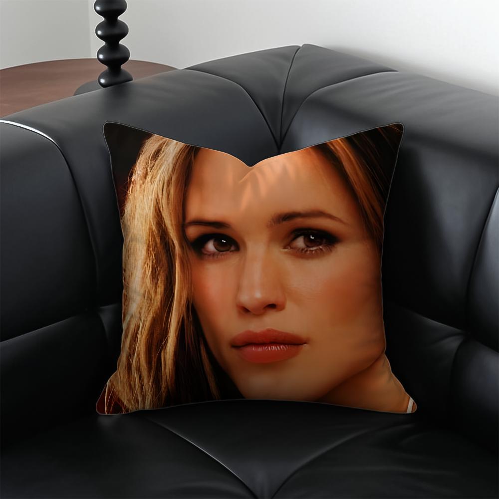 JJennifer Garner Cushion Cover Pillow Case Antidustmite Invisible zipper silky plush cushion