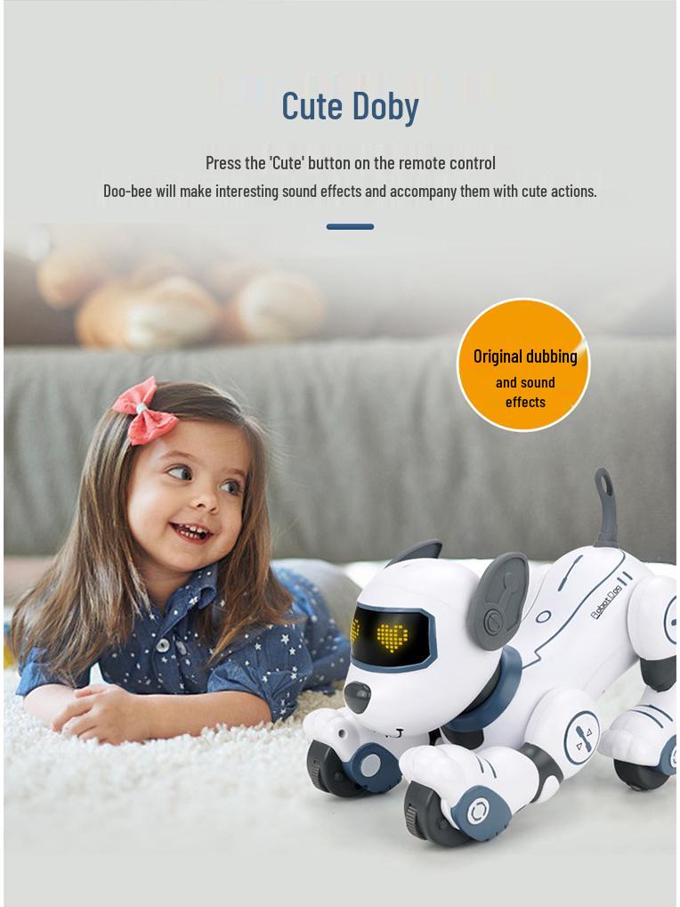 Smart Voice-Controlled Robot Dog: Touch Sensor, Dance, Music, Educational & Programmable Remote Control Toy