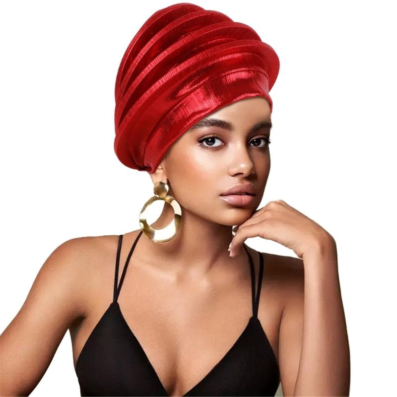 Muslims Headscarf Hat  Breathable Head Wrap Hat Elegant Daily Wear Solid Hat for Muslims Women and Men
