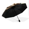 1 PC Automatic Folding Umbrella - Kitten and Moon Night Pattern, Portable & Foldable Design with 8 Ribs, Christmas Birthday Gifts