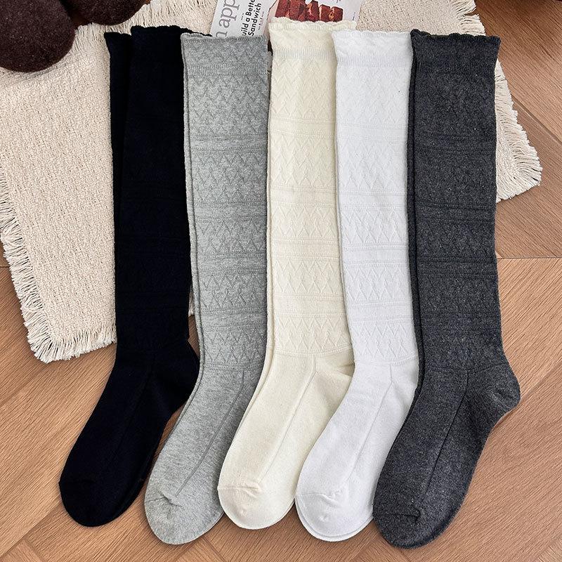 Gray Ankle Socks for Children, Matching Boots. Spring and Autumn Style Cotton Socks. Long Tube Boots. Sunscreen Long Tube Lace-up Socks for Summer.