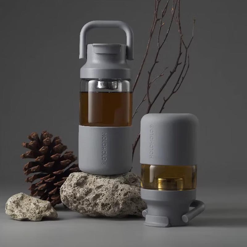 HOLOHOLO Tea Infuser Separation Glass Bottle