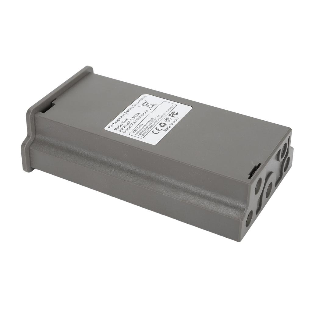 Akumulator do aparatu myśliwskiego Szary 6000mAh Akumulator litowo-jonowy z lampką kontrolną do ładowania