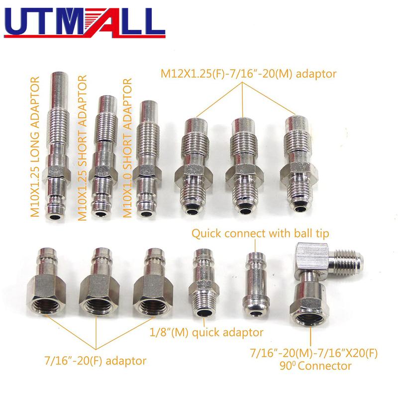 Diesel Cylinder Pressure Guage Engine Compression Tester TU-15A Kit 0~1000psi
