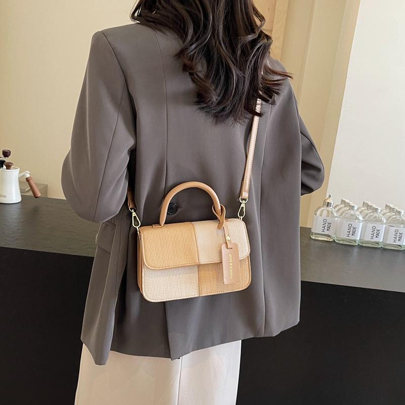 Fashion Color Matching Handbag Women's New Versatile Small Square Bag Messenger Bag