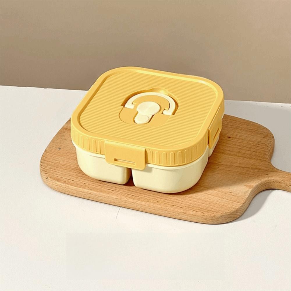 Contenedor Portátil para Ensalada de Frutas Apto para Microondas Bandeja de Comida para Viajes Plato de Almuerzo Dividido Trabajadores de Oficina