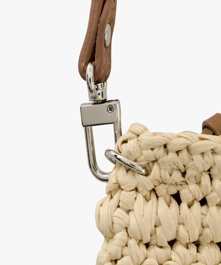 Loco Hawaii Raffia Strap Pouch Bag