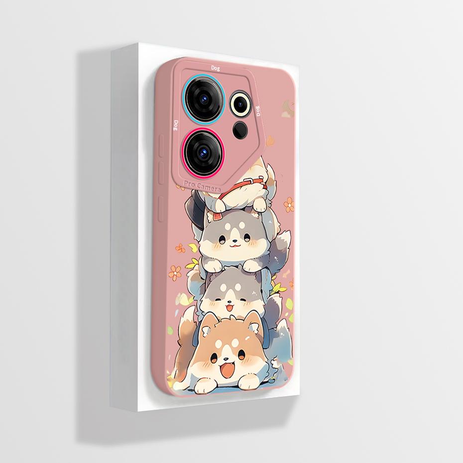For Tecno Camon 20 Premier 5G Phone Case Fancy Camera Lens Protector Soft Liquid Silicone Funda For Camon20 Premier CK9n Coque