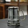 Thermally Insulated Magnetic Lift Tea Cup 700ml Water Separation Inner Glass Tea Maker Pot With Tea Strainer Customized Teapots