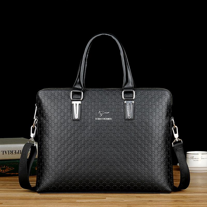 Men's Handbag Horizontal Business Briefcase Shoulder Messenger Bag