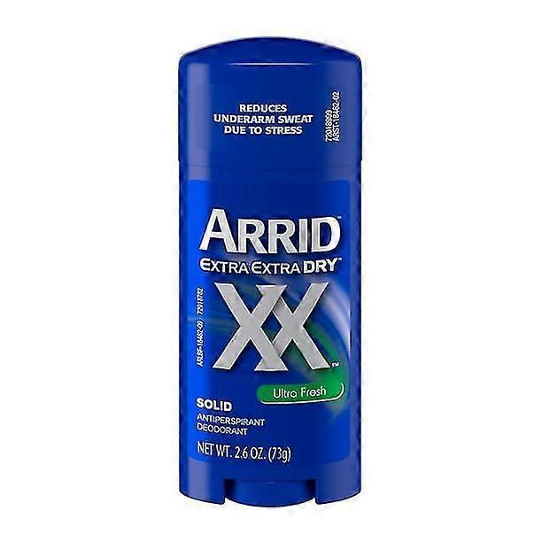 Arrid XX Extra Dry Solid Antiperspirant Deodorant, Ultra Fresh Scent, 2.6oz for Long-Lasting UK Protection