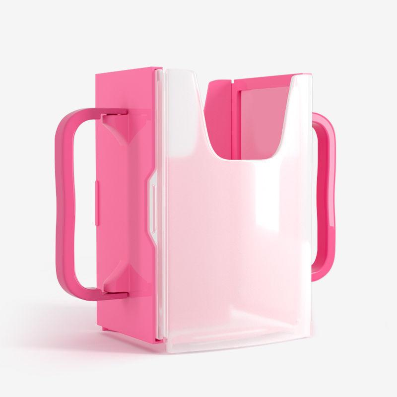 

Функция Регулируемый Безопасный Малыш Практичный Самопомощник Сок Молоко Коробка для питья Держатель для стакана для ребенка Дети Ручки Поставка 1PCS розовый