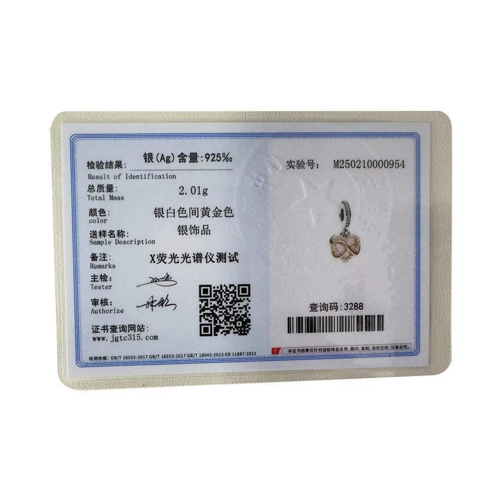 Rose Gold Copper Heart Shaped Bell Charm Fit Original Bracelet Infinity Mom Heart Pendant For Girls Jewelry Gift