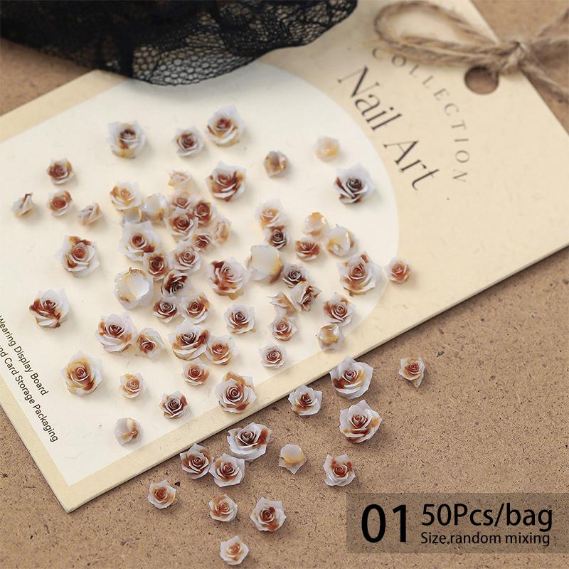 50 ks mini kosočtvercové kamínky na nehty s plochým dnem, AB barva, zdobení nehtů, křišťálové drahokamy, oslnivá manikúra, 3D dekorace na nehty