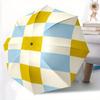 1pc Checkerboard Pattern Auto Open/Close Folding Umbrella with Reinforced 8-Rib Frame, Portable 3-Fold Compact Umbrella, Christmas