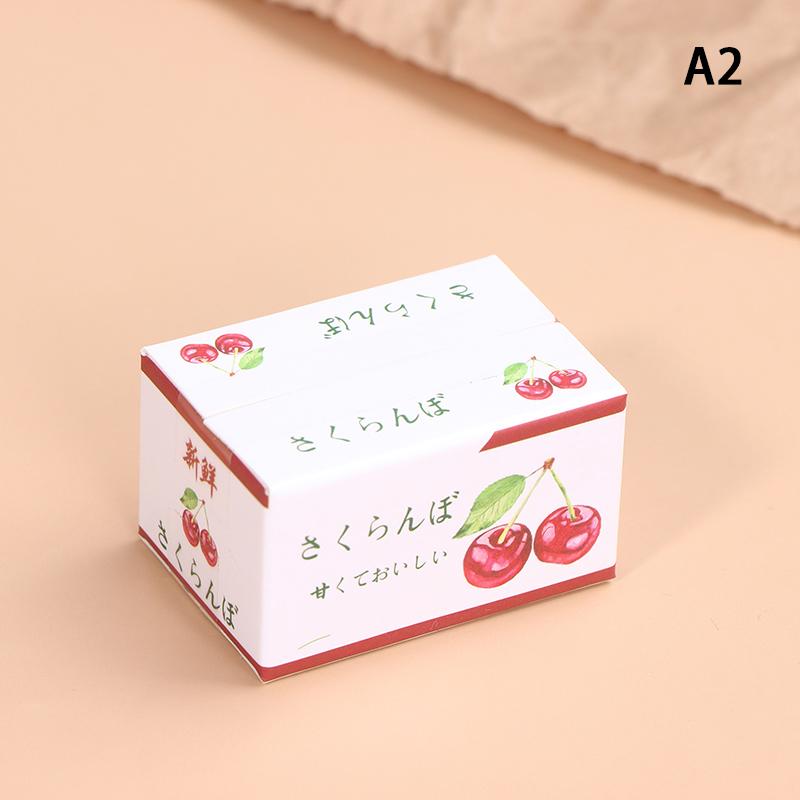 1/12 Dollhouse Paper Boxes Model Simulation Mini Supermarket Fruit Cardboard Boxes Dollhouse Supermarket Scene Decor Accessories