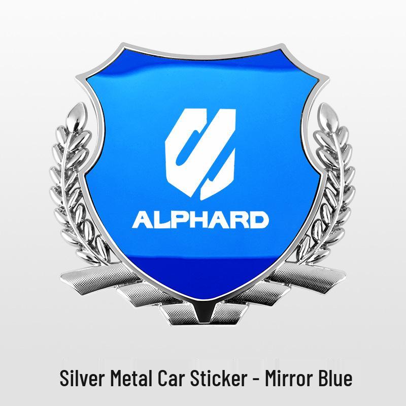 High-Grade Wheat Ear Side Emblem Metal Sticker for Toyota Alphard